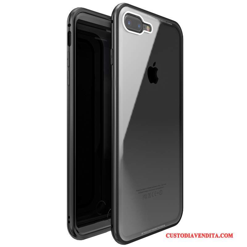 Custodia iPhone 7 Plus Protezione Metallotelefono, Cover iPhone 7 Plus Tutto Incluso Vetro Temperato