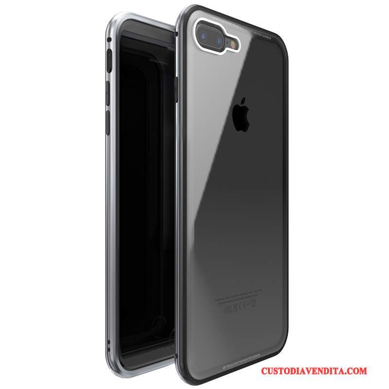 Custodia iPhone 7 Plus Protezione Metallotelefono, Cover iPhone 7 Plus Tutto Incluso Vetro Temperato