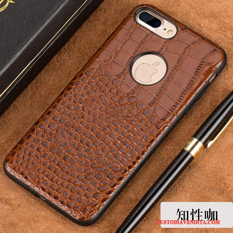 Custodia iPhone 7 Plus Protezione Tendenza Anti-caduta, Cover iPhone 7 Plus Pelle Telefono Elegante