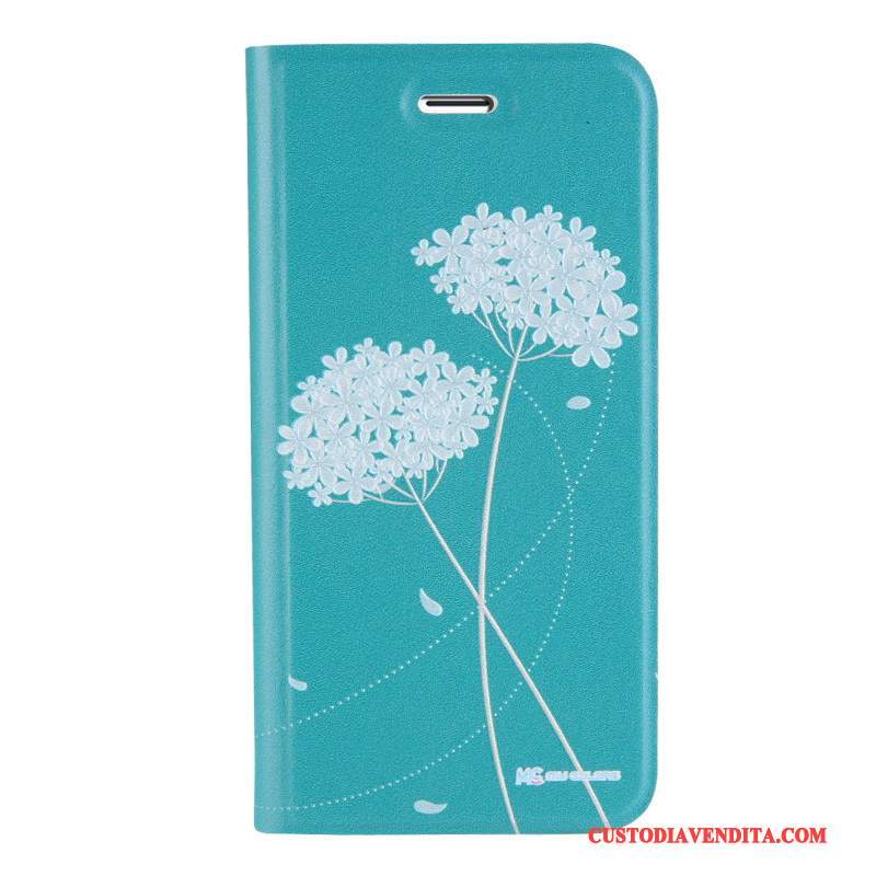 Custodia iPhone 7 Plus Silicone Anti-cadutatelefono, Cover iPhone 7 Plus Goffratura Blu Tutto Incluso