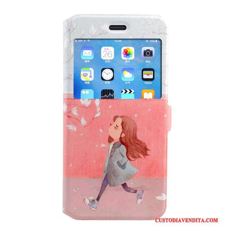 Custodia iPhone 7 Plus Silicone Rosa Anti-caduta, Cover iPhone 7 Plus Colore Telefono