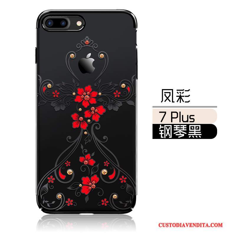 Custodia iPhone 7 Plus Strass Nuovotelefono, Cover iPhone 7 Plus Tutto Incluso Lusso