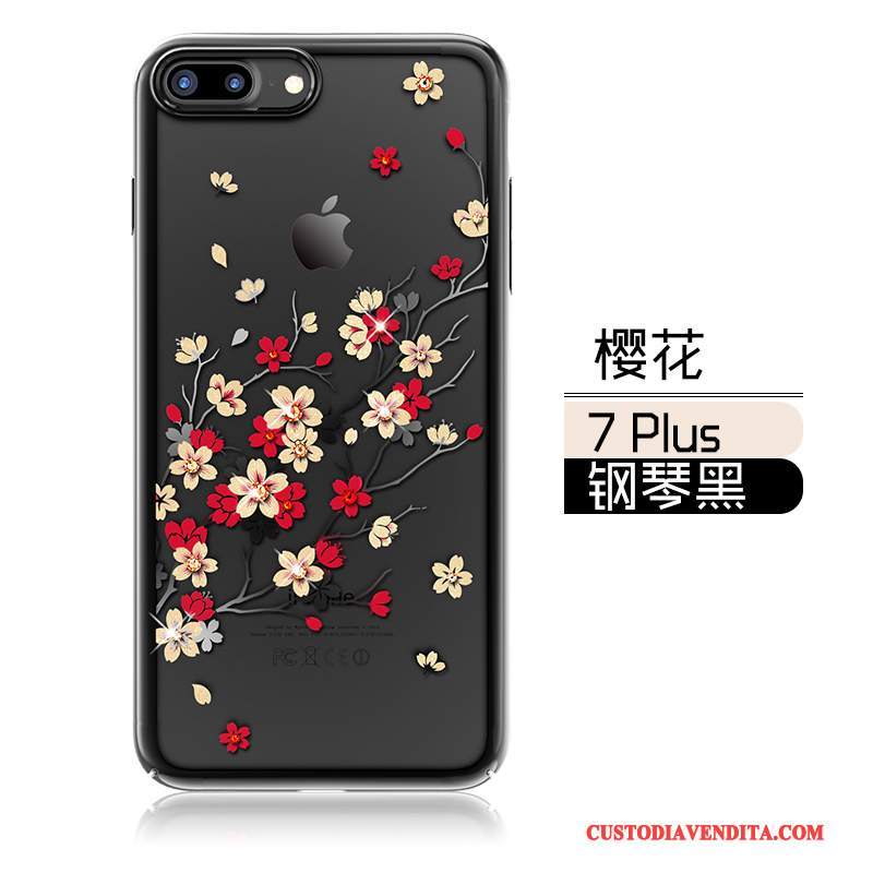 Custodia iPhone 7 Plus Strass Nuovotelefono, Cover iPhone 7 Plus Tutto Incluso Lusso