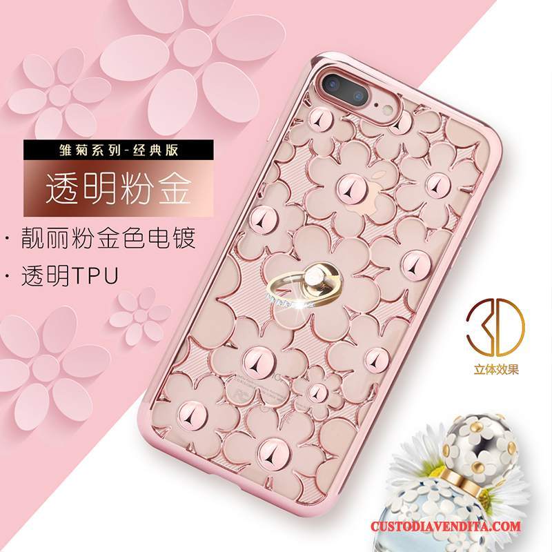 Custodia iPhone 7 Plus Strass Orotelefono, Cover iPhone 7 Plus Silicone Tutto Incluso Anti-caduta