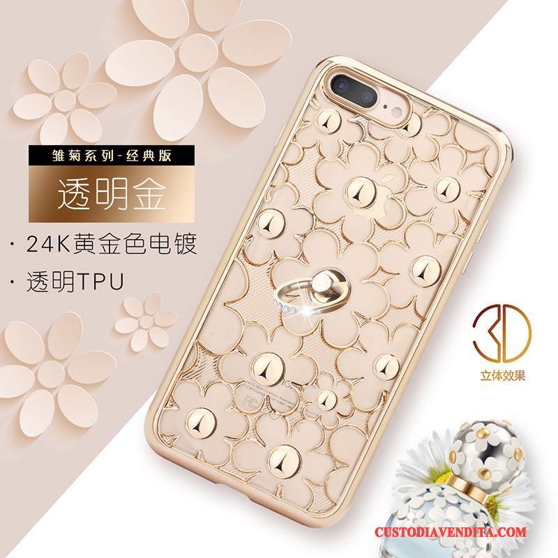 Custodia iPhone 7 Plus Strass Orotelefono, Cover iPhone 7 Plus Silicone Tutto Incluso Anti-caduta