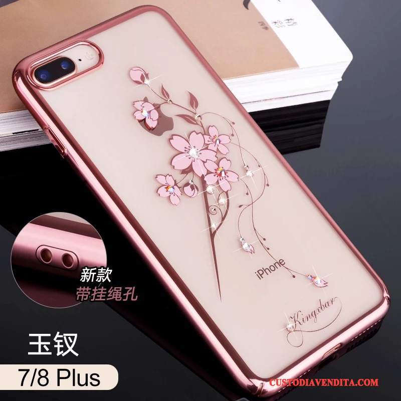 Custodia iPhone 7 Plus Strass Telefono Tutto Incluso, Cover iPhone 7 Plus Elegante Anti-caduta