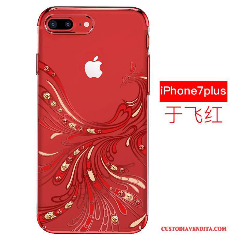 Custodia iPhone 7 Plus Strass Tendenza Trasparente, Cover iPhone 7 Plus Protezione Tutto Inclusotelefono