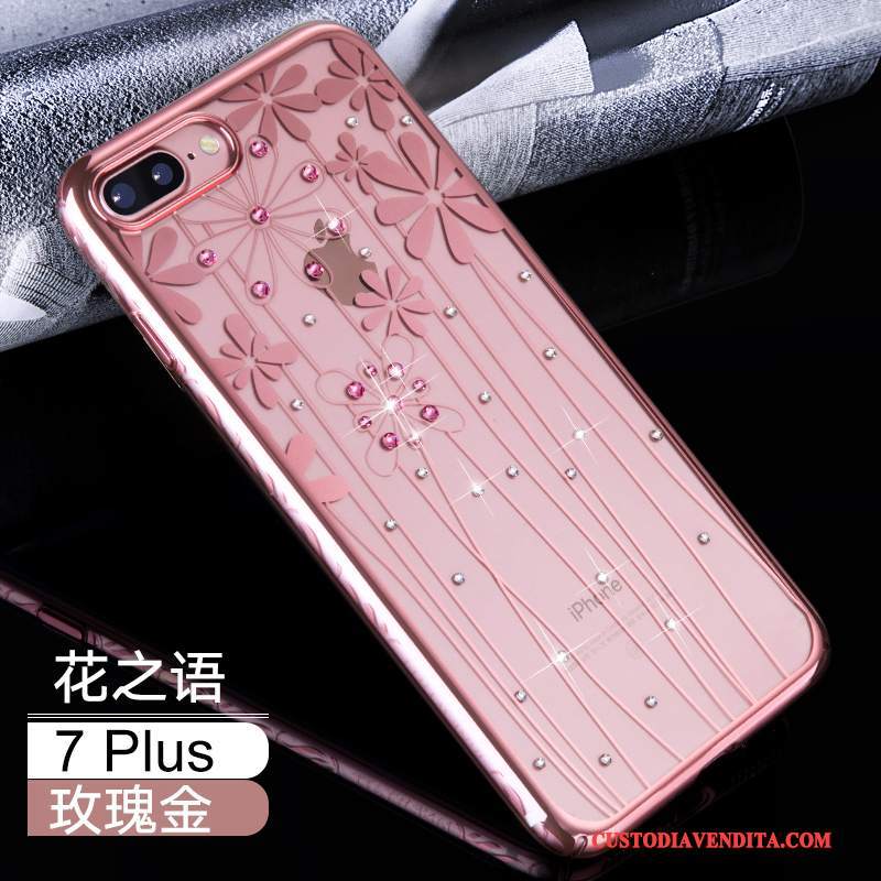 Custodia iPhone 7 Plus Strass Tutto Inclusotelefono, Cover iPhone 7 Plus Difficile Lusso