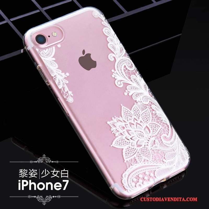 Custodia iPhone 7 Silicone Nuovotelefono, Cover iPhone 7 Morbido Marchio Di Tendenza