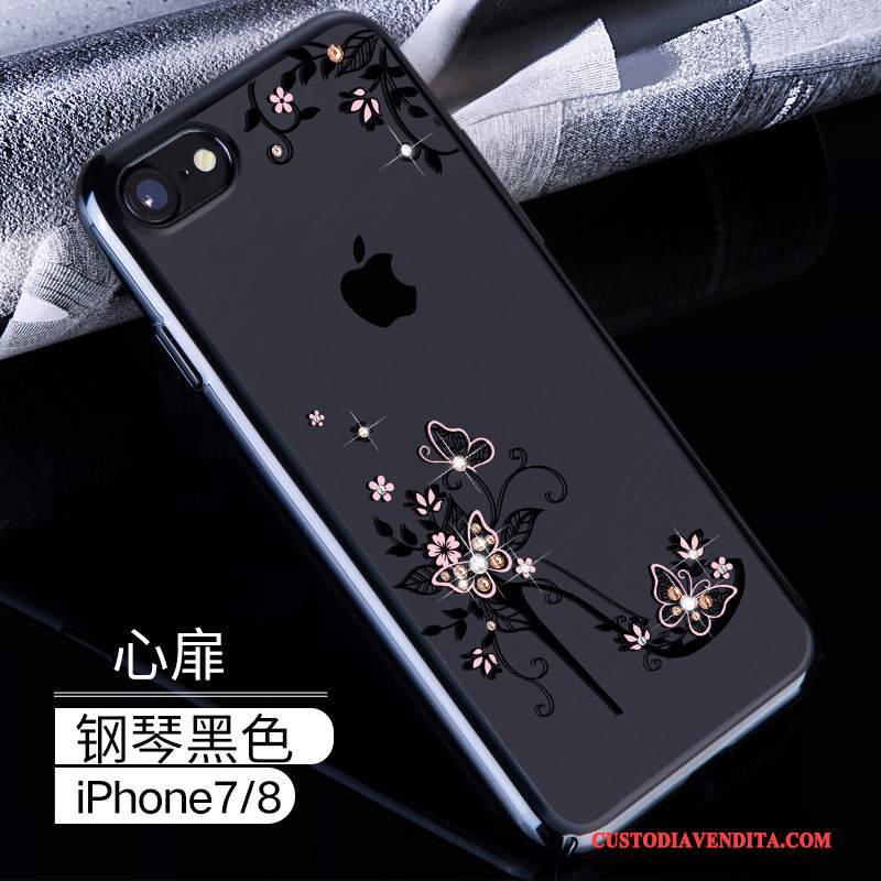 Custodia iPhone 7 Strass Difficile Nuovo, Cover iPhone 7 Protezione Telefono Lusso