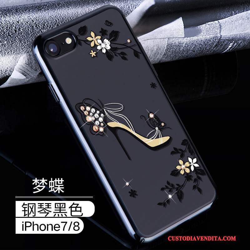 Custodia iPhone 7 Strass Difficile Nuovo, Cover iPhone 7 Protezione Telefono Lusso