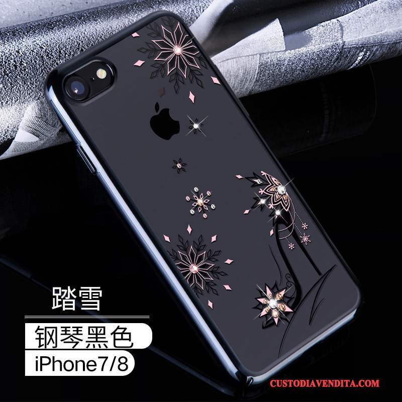 Custodia iPhone 7 Strass Difficile Nuovo, Cover iPhone 7 Protezione Telefono Lusso