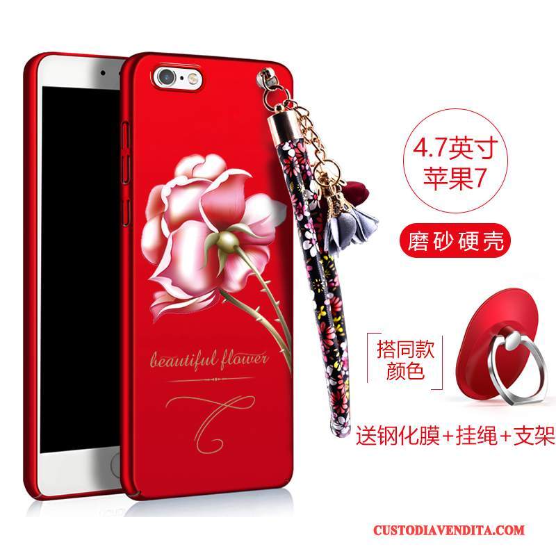 Custodia iPhone 7 Tendenza Anti-caduta, Cover iPhone 7 Difficile Rosso