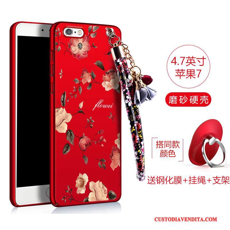 Custodia iPhone 7 Tendenza Anti-caduta, Cover iPhone 7 Difficile Rosso