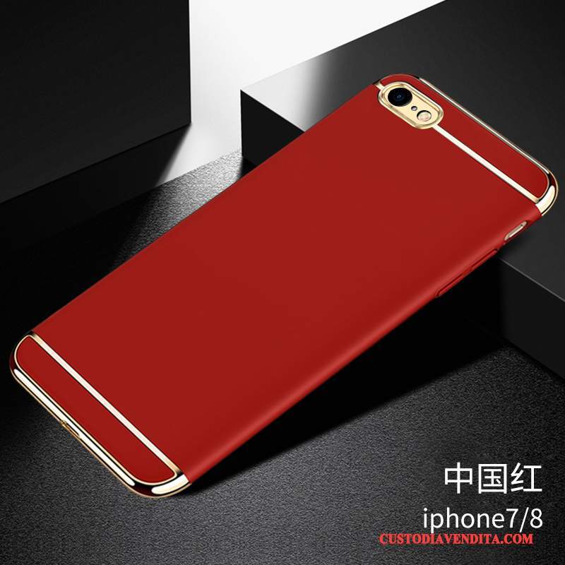 Custodia iPhone 7 Tutto Incluso Nuovo, Cover iPhone 7 Rosso Pietra Preziosa