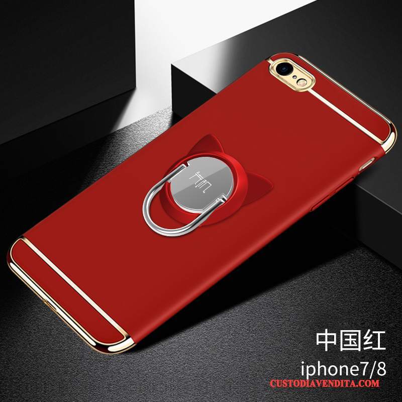 Custodia iPhone 7 Tutto Incluso Nuovo, Cover iPhone 7 Rosso Pietra Preziosa