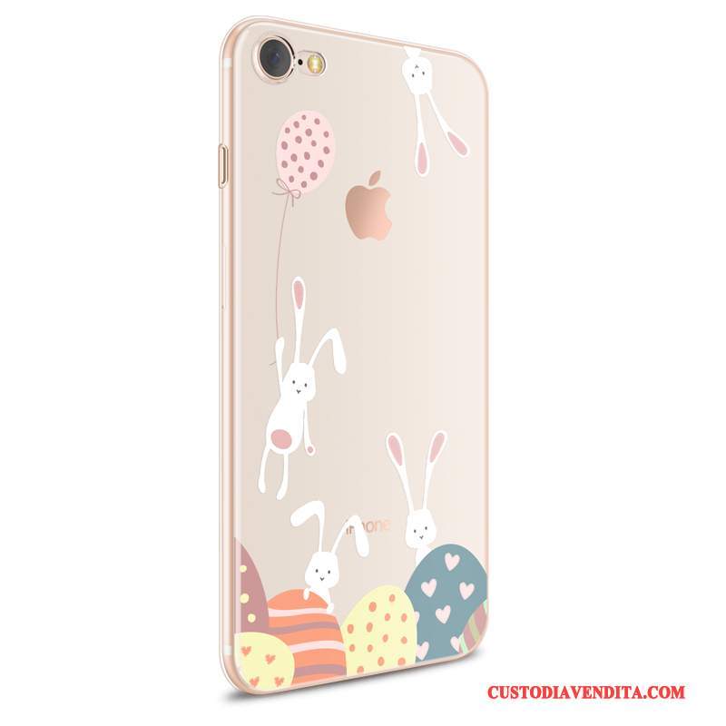 Custodia iPhone 8 Cartone Animato Bello Morbido, Cover iPhone 8 Colore Pu Trasparente