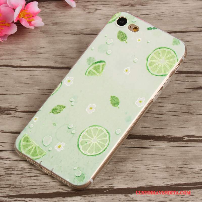 Custodia iPhone 8 Cartone Animato Morbido Tutto Incluso, Cover iPhone 8 Silicone Telefono Verde