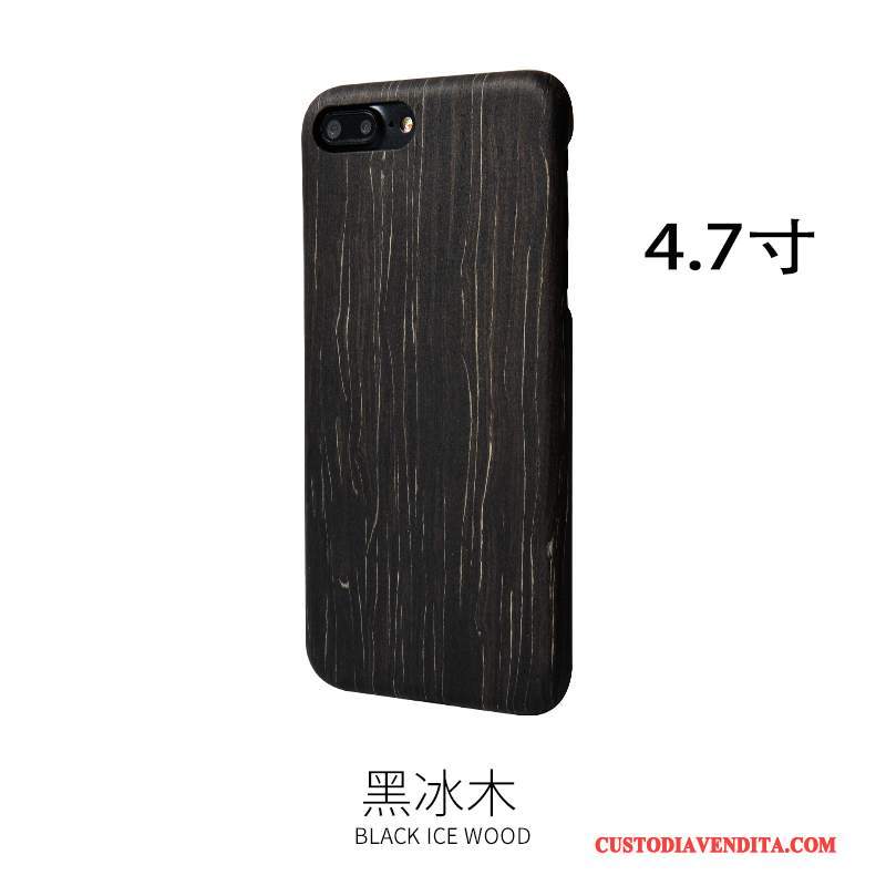 Custodia iPhone 8 Legno Massello Telefono Legno, Cover iPhone 8 Protezione Sentire