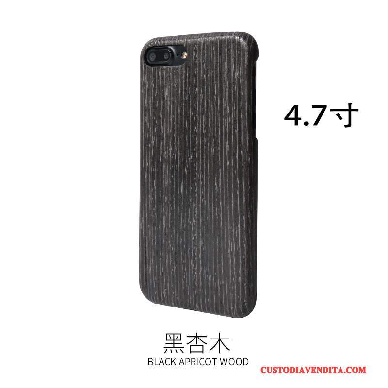 Custodia iPhone 8 Legno Massello Telefono Legno, Cover iPhone 8 Protezione Sentire