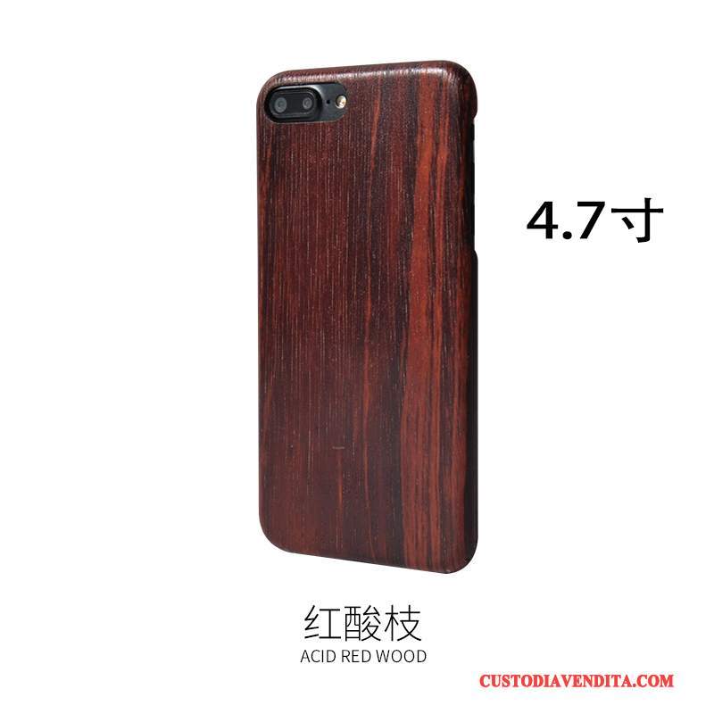 Custodia iPhone 8 Legno Massello Telefono Legno, Cover iPhone 8 Protezione Sentire