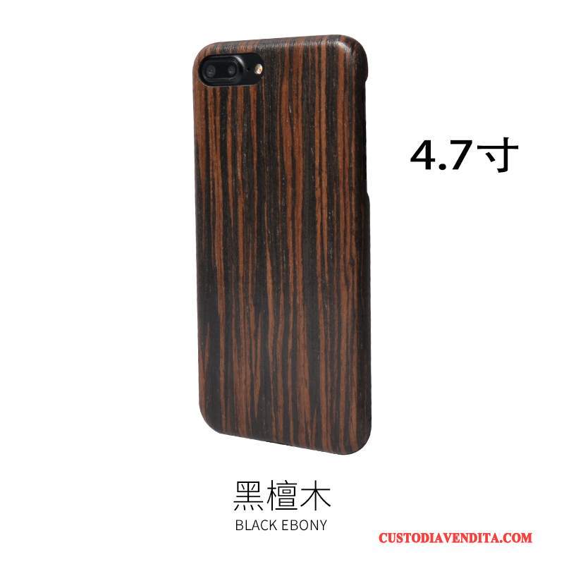 Custodia iPhone 8 Legno Massello Telefono Legno, Cover iPhone 8 Protezione Sentire