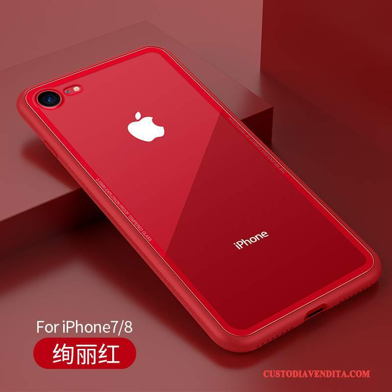 Custodia iPhone 8 Nuovotelefono, Cover iPhone 8 Rosso Tendenza