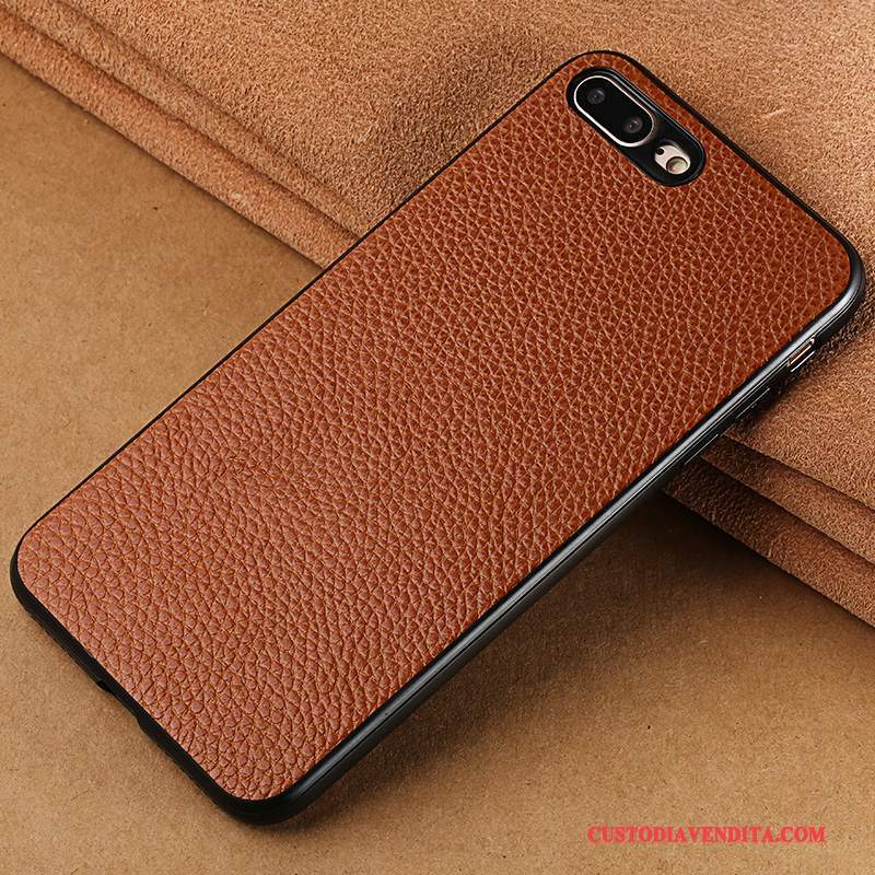 Custodia iPhone 8 Pelle Anti-caduta Tutto Incluso, Cover iPhone 8 Creativo Telefono Rosso