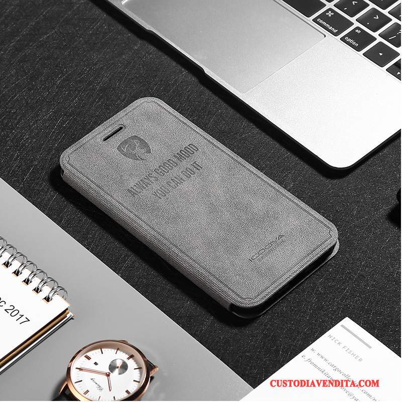 Custodia iPhone 8 Pelle Blu Chiaro Gioventù, Cover iPhone 8 Protezione Telefono