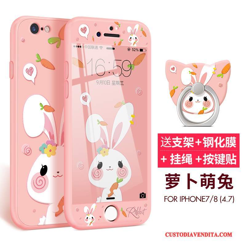 Custodia iPhone 8 Plus Cartone Animato Macchiati Morbido, Cover iPhone 8 Plus Silicone Sottile Anti-caduta