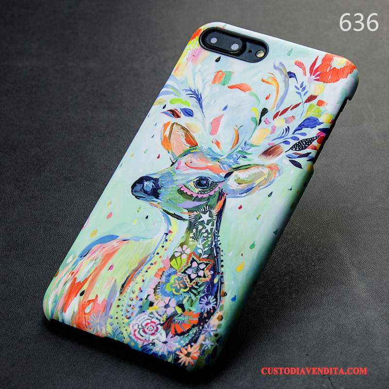 Custodia iPhone 8 Plus Colore Nuovo Macchiati, Cover iPhone 8 Plus Telefono Tendenza