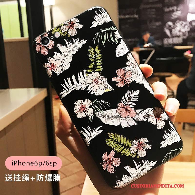 Custodia iPhone 8 Plus Colore Ornamenti Appesitelefono, Cover iPhone 8 Plus Goffratura Elegante Di Personalità