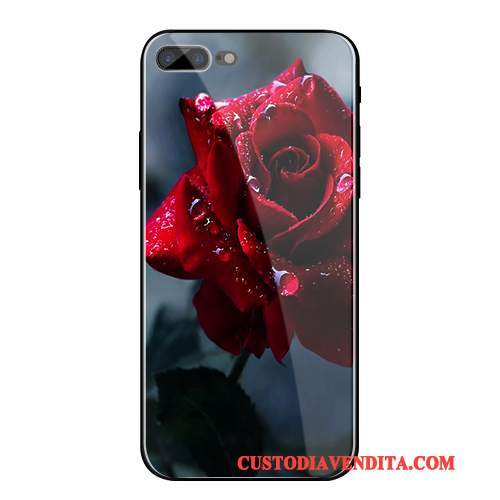 Custodia iPhone 8 Plus Creativo Morbido Tendenza, Cover iPhone 8 Plus Silicone Blu Tutto Incluso