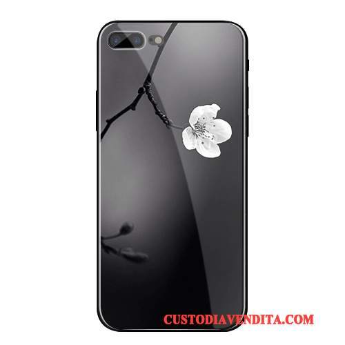 Custodia iPhone 8 Plus Creativo Morbido Tendenza, Cover iPhone 8 Plus Silicone Blu Tutto Incluso