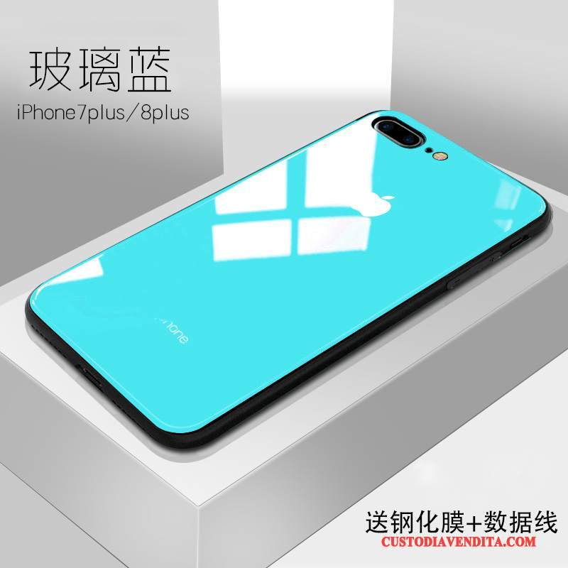 Custodia iPhone 8 Plus Marchio Di Tendenza Porpora, Cover iPhone 8 Plus Anti-caduta Coperchio Posteriore