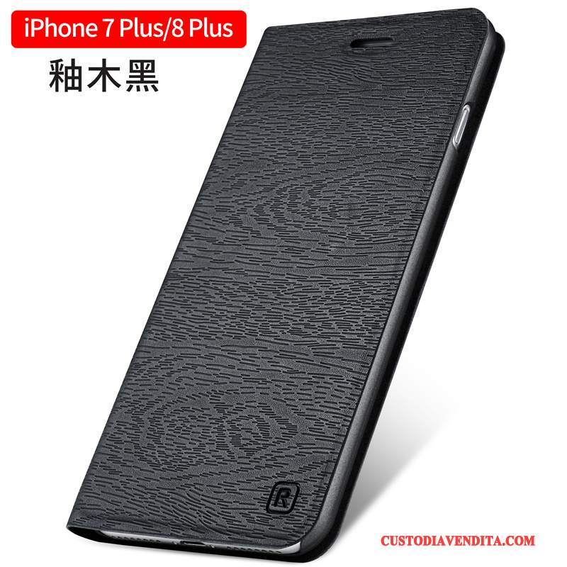 Custodia iPhone 8 Plus Pelle Anti-caduta Tendenza, Cover iPhone 8 Plus Protezione Tutto Inclusotelefono