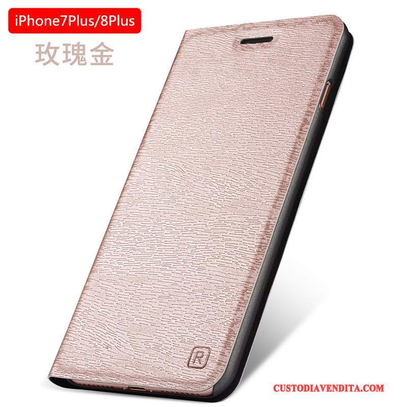 Custodia iPhone 8 Plus Pelle Anti-caduta Tendenza, Cover iPhone 8 Plus Protezione Tutto Inclusotelefono