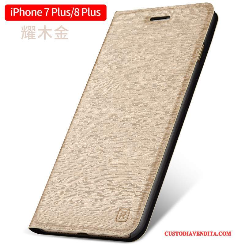 Custodia iPhone 8 Plus Pelle Anti-caduta Tendenza, Cover iPhone 8 Plus Protezione Tutto Inclusotelefono