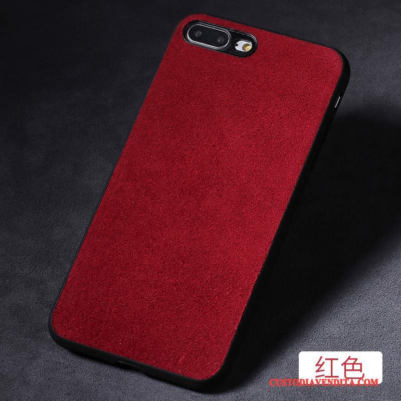 Custodia iPhone 8 Plus Pelle Nero Di Personalità, Cover iPhone 8 Plus Creativo Telefono Anti-caduta