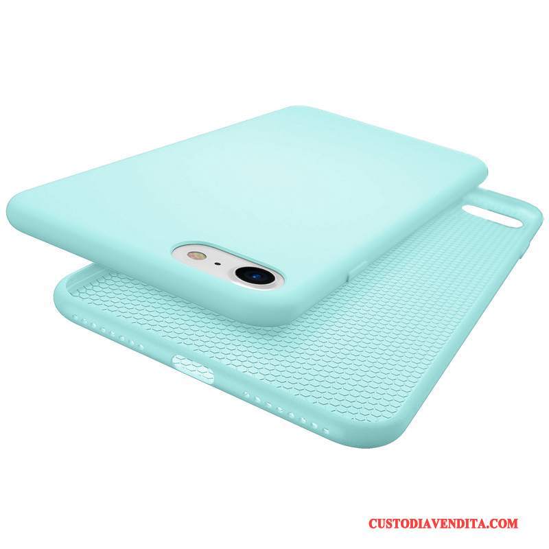 Custodia iPhone 8 Plus Silicone Blu Chiaro Morbido, Cover iPhone 8 Plus Tutto Inclusotelefono