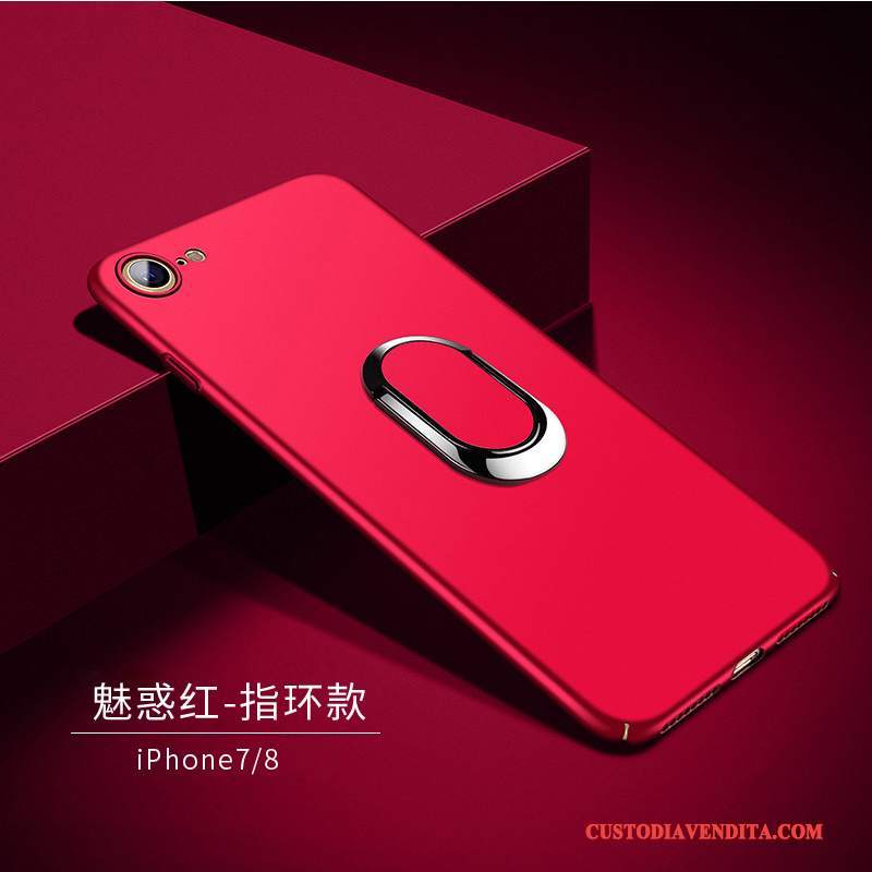 Custodia iPhone 8 Plus Silicone Rossotelefono, Cover iPhone 8 Plus Tendenza Macchiati