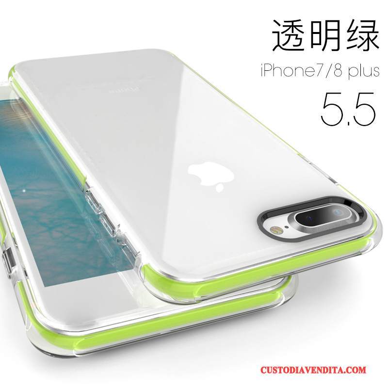 Custodia iPhone 8 Plus Silicone Tutto Incluso Anti-caduta, Cover iPhone 8 Plus Telefono Nuovo