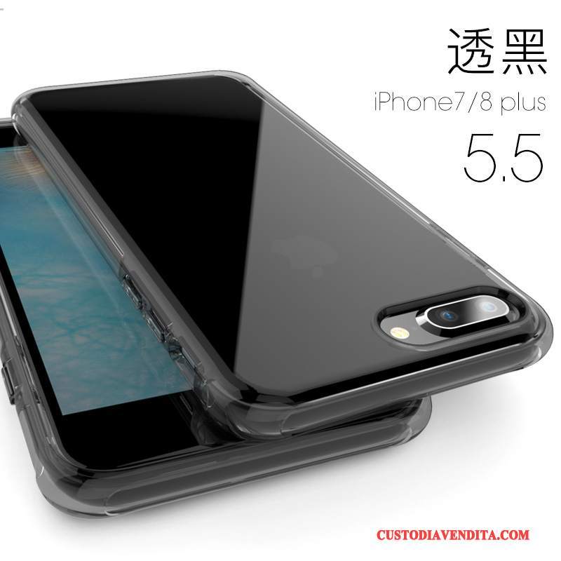 Custodia iPhone 8 Plus Silicone Tutto Incluso Anti-caduta, Cover iPhone 8 Plus Telefono Nuovo