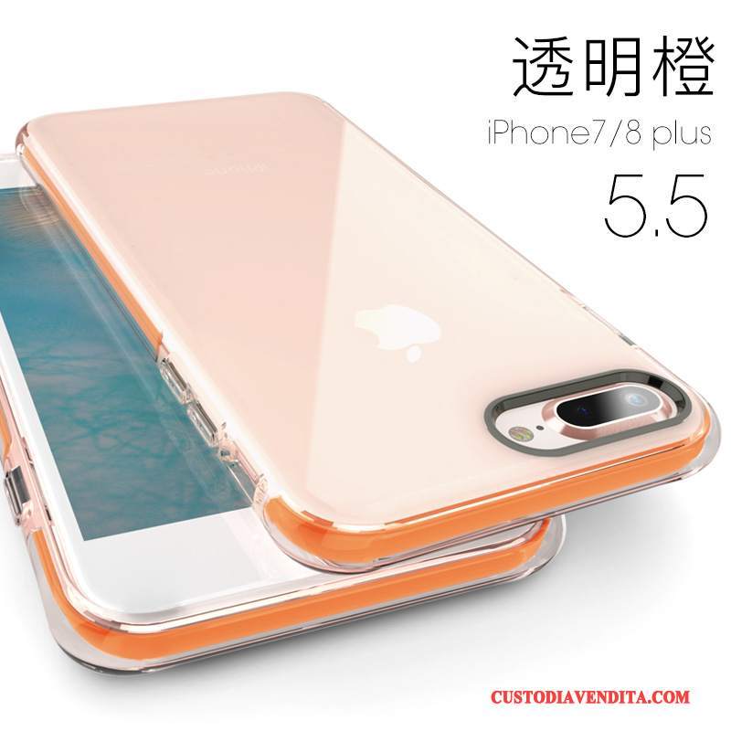 Custodia iPhone 8 Plus Silicone Tutto Incluso Anti-caduta, Cover iPhone 8 Plus Telefono Nuovo