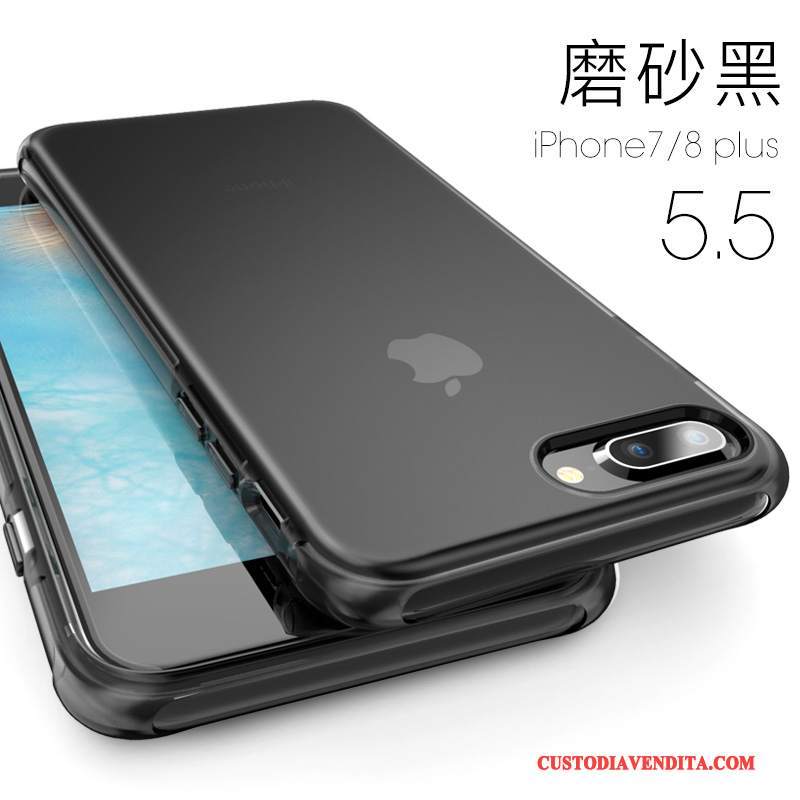 Custodia iPhone 8 Plus Silicone Tutto Incluso Anti-caduta, Cover iPhone 8 Plus Telefono Nuovo