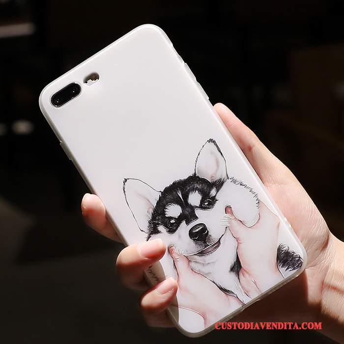 Custodia iPhone 8 Plus Silicone Tutto Incluso Morbido, Cover iPhone 8 Plus Giallotelefono