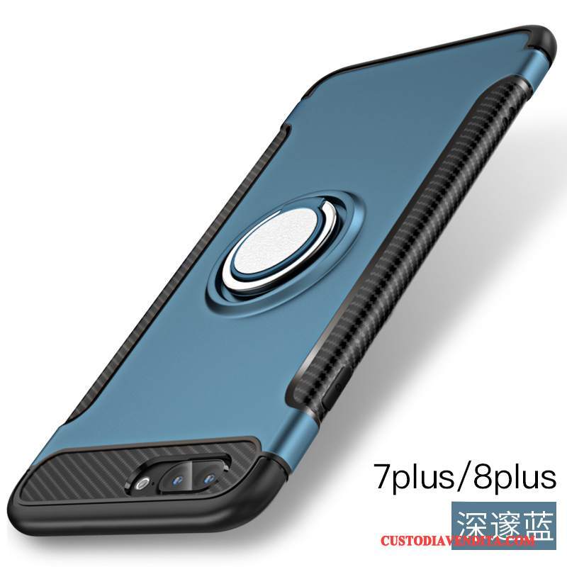 Custodia iPhone 8 Protezione Ring Tutto Incluso, Cover iPhone 8 Supporto Rosa