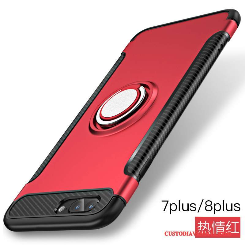 Custodia iPhone 8 Protezione Ring Tutto Incluso, Cover iPhone 8 Supporto Rosa