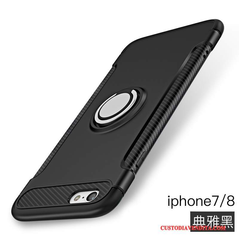 Custodia iPhone 8 Protezione Ring Tutto Incluso, Cover iPhone 8 Supporto Rosa