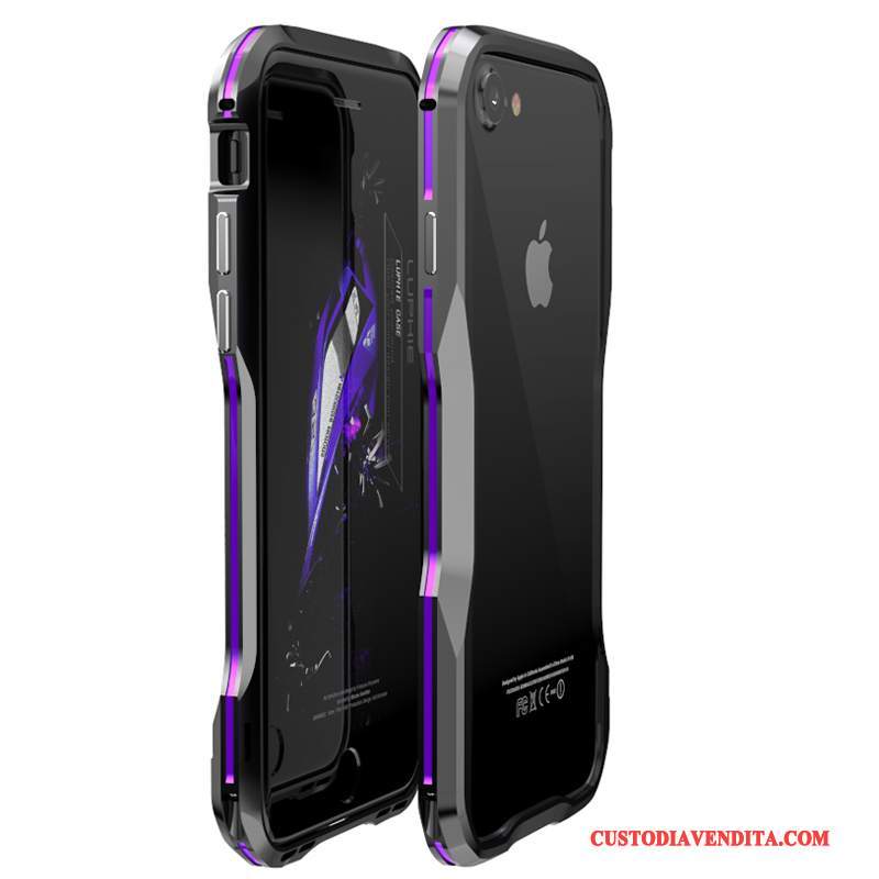 Custodia iPhone 8 Protezione Telaio Difficile, Cover iPhone 8 Rosa Anti-caduta